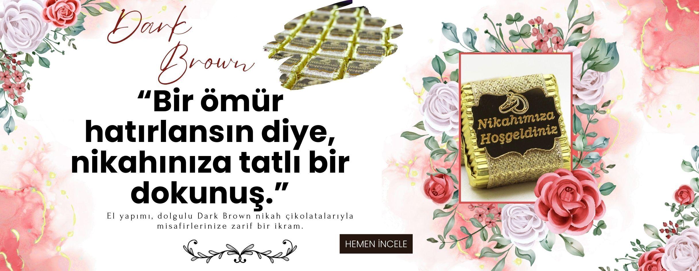 Nikah Çikolatası - Nikahımıza Hoşgeldiniz!!!