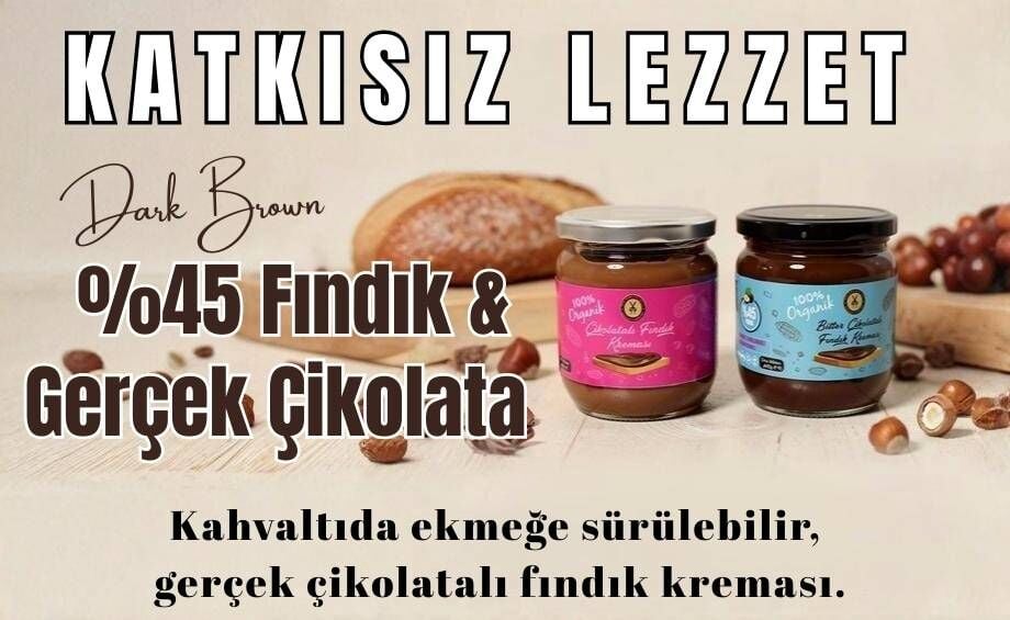 Sürülebilir Gerçek Çikolatalı Fındık Kreması %45 Fındık İçerir