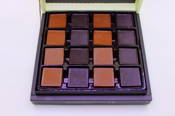 Dark Brown Bitter ve Sütlü Madlen Çikolata