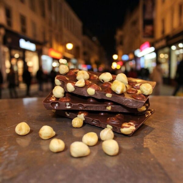 Dark Brown Fındıklı Sütlü Beyoğlu Çikolatası - El Yapımı ve Kıtır