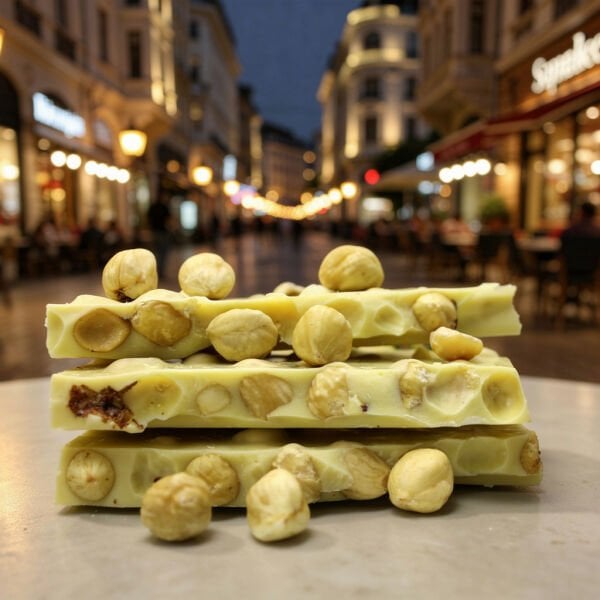 Dark Brown Beyaz Beyoğlu Çikolatası - Fındıklı Kırma Özel Lezzet