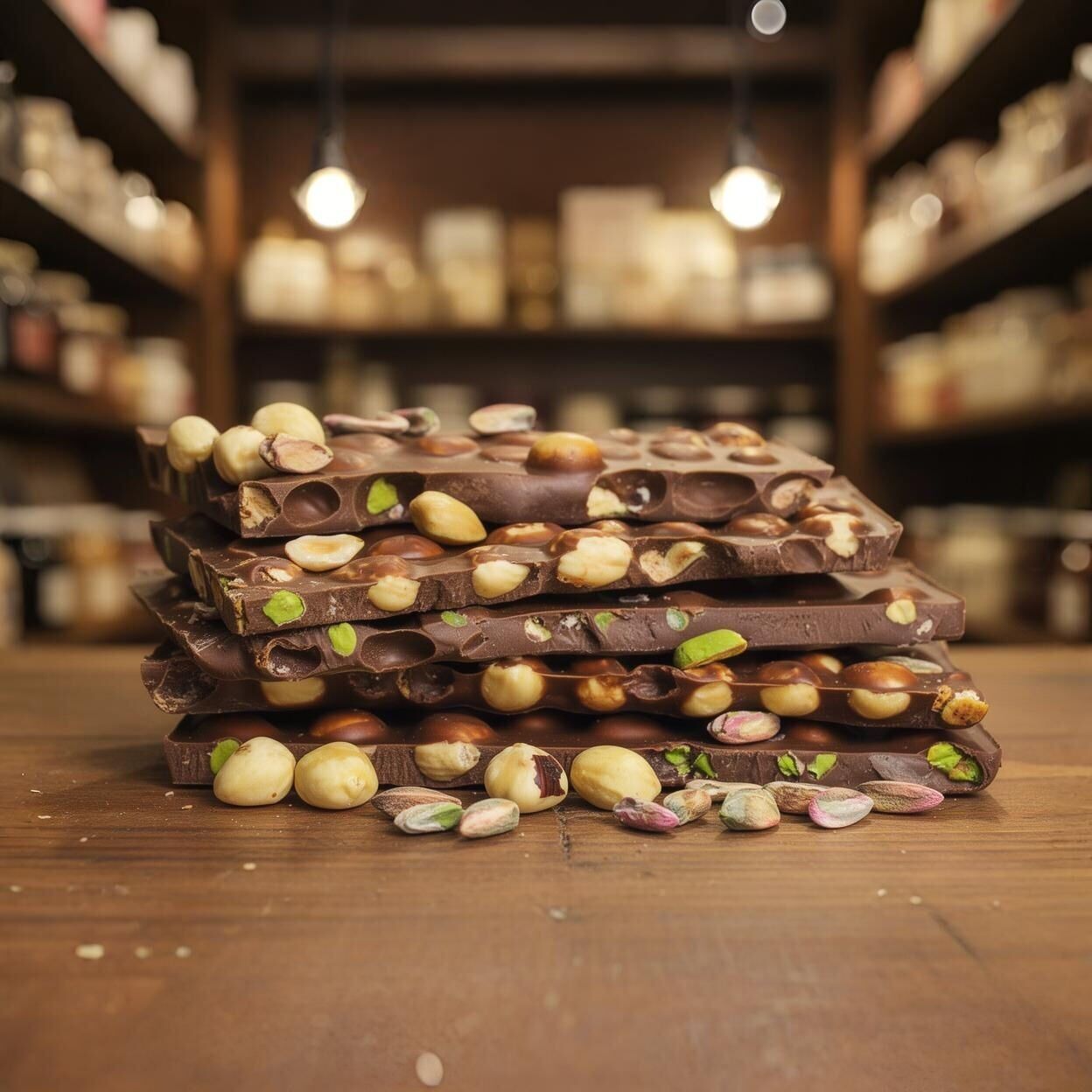 Dark Brown Sütlü Beyoğlu Çikolatası: Fındıklı ve Antep Fıstıklı Lezzet