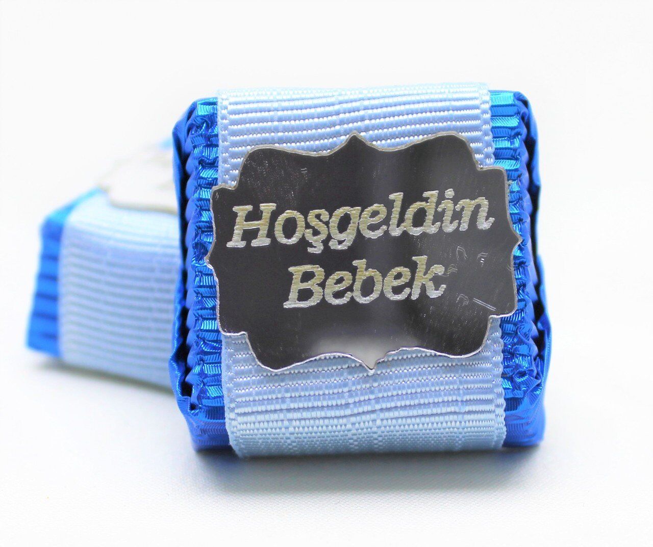 Dark Brown 48 Adet Dolgulu Hoşgeldin Bebek Erkek Çikolatası