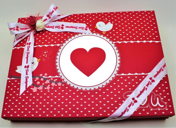 Dark Brown Özel Seri Kalp Shape Sevgililer Günü Çikolatası