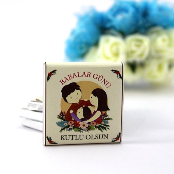 Dark Brown Babalar Gününe Özel 48 Adet Madlen Çikolata