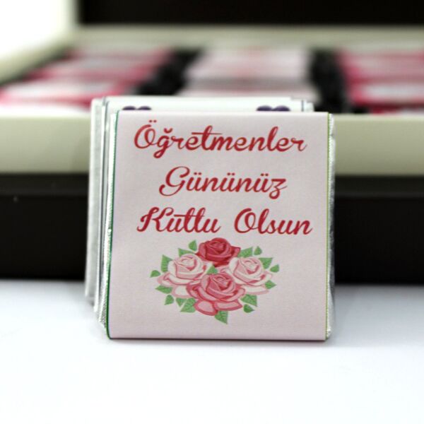 Dark Brown Madlen Çikolatası - Öğretmenler Gününe Özel Sütlü ve Bitter Seçenek
