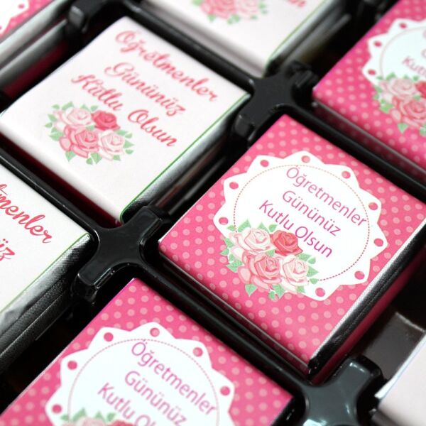 Dark Brown Madlen Çikolatası - Öğretmenler Gününe Özel Sütlü ve Bitter Seçenek