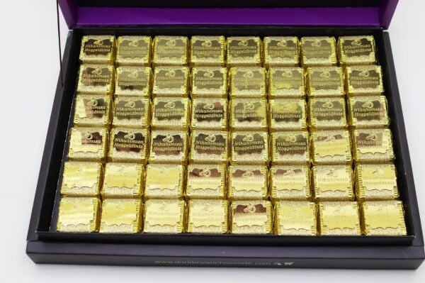 Dark Brown Nikah Çikolatası - 48 Adet Sargılı Dolgulu