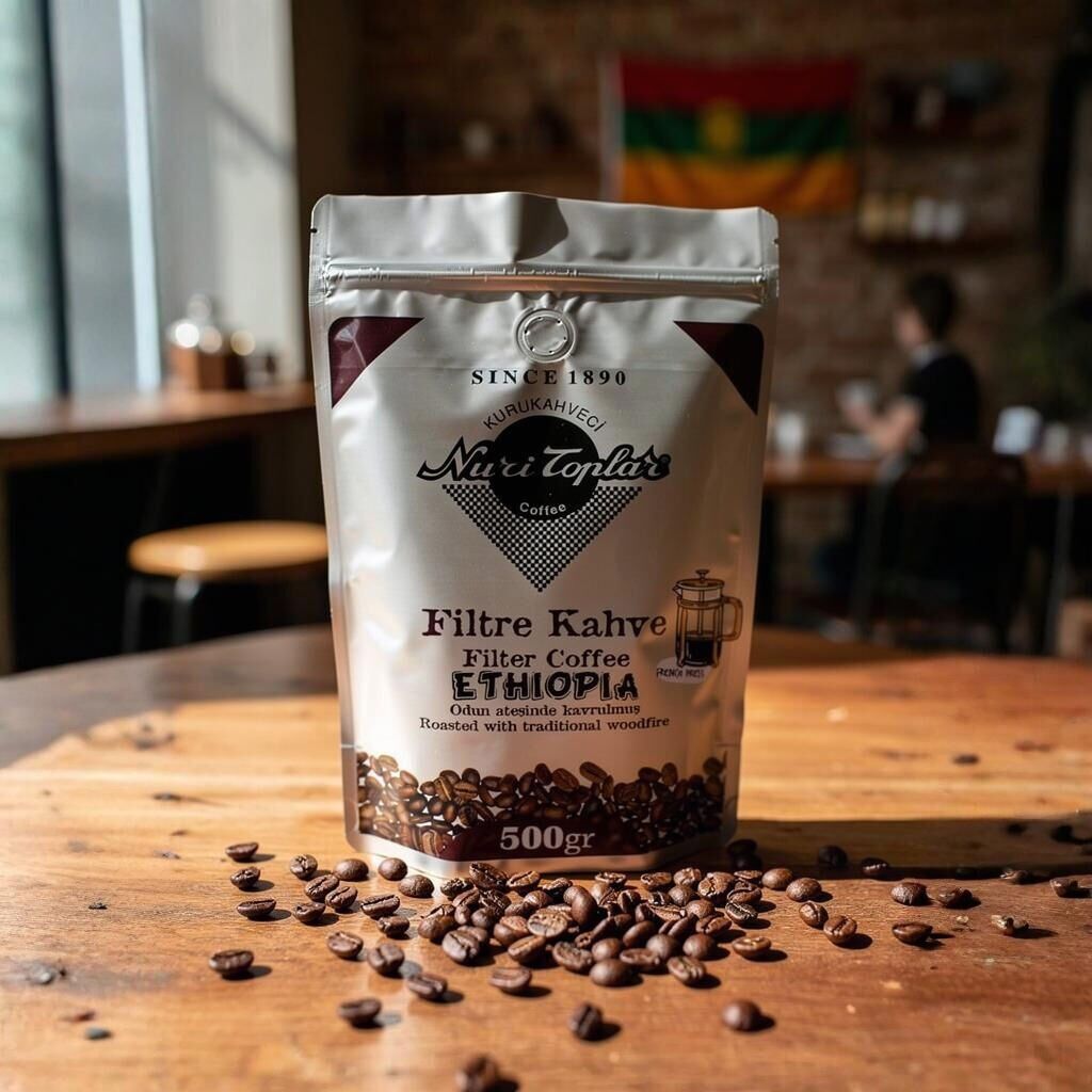 Nuri Toplar Ethiopia Sidemo Filtre Kahvesi - Odun Ateşinde Kavrulma