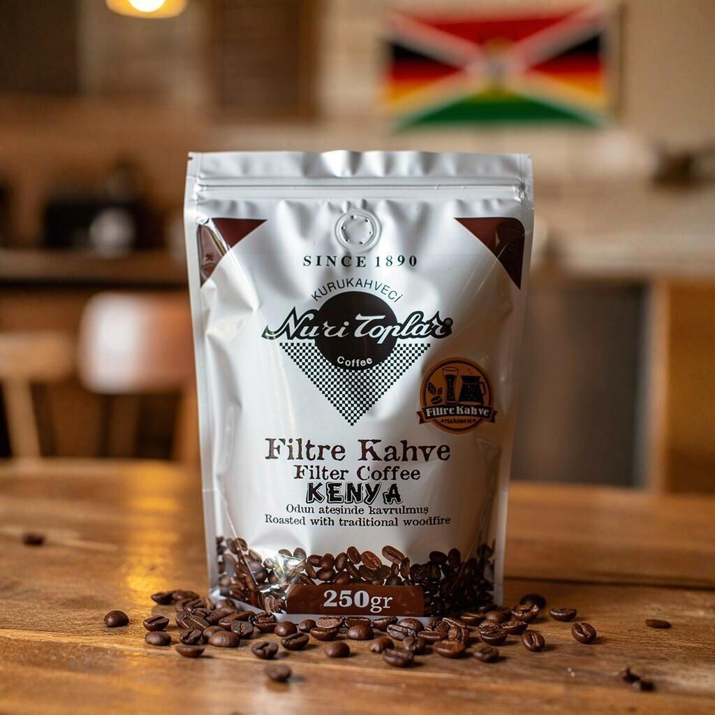 Nuri Toplar Kenya AA Filtre Kahvesi - Odun Ateşinde Kavrulmuş