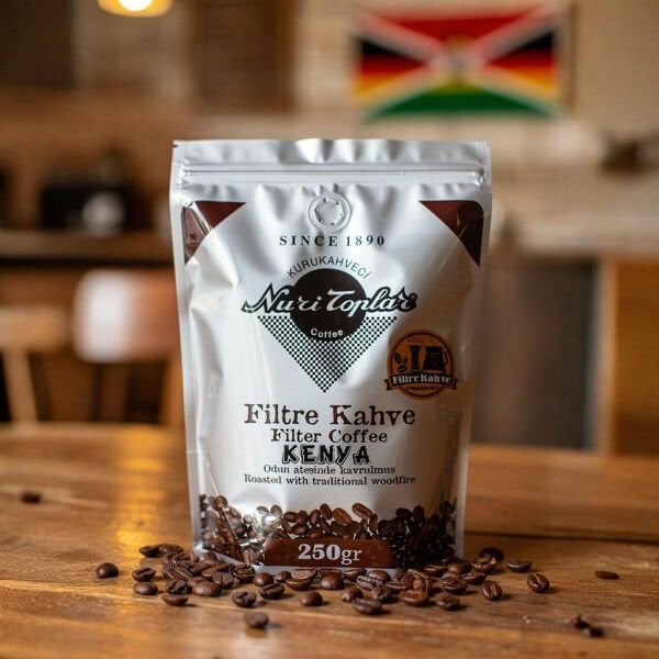 Nuri Toplar Kenya AA Filtre Kahvesi - Odun Ateşinde Kavrulmuş