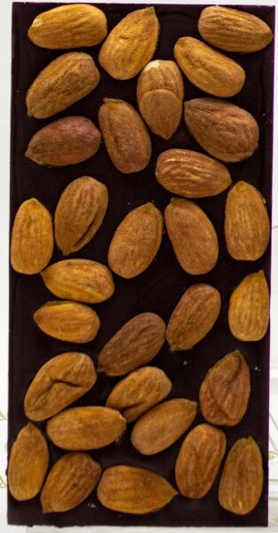 Dark Brown Bademli Bitter Tablet Çikolata - %54 Kakao İçerikli, 100 Gr