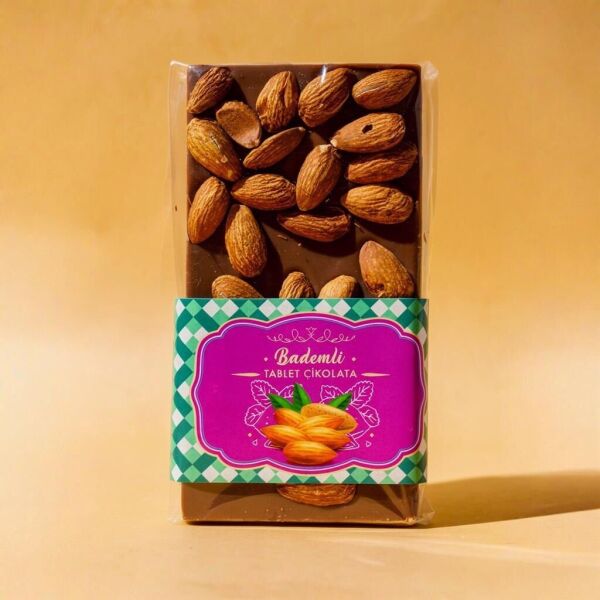 Dark Brown Sütlü Tablet Çikolata - Kıvamında Fındık, Antep Fıstığı ve Badem 3x100 Gr