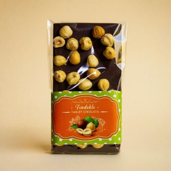 Dark Brown Bitter Tablet Çikolata 3x100 Gr - %54 Bitter Fındık, Badem ve Antep Fıstığı