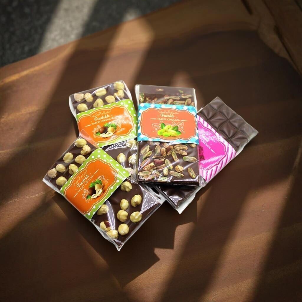 Dark Brown Karışık Tablet Çikolata 4 Adet – 400 Gr