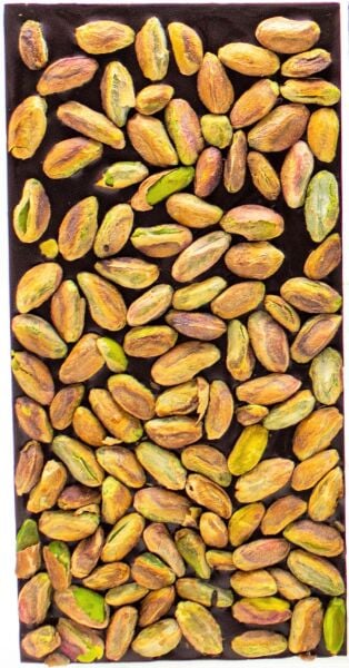 Dark Brown Antep Fıstıklı Bitter Tablet Çikolata 100 Gr