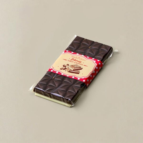 Dark Brown Şekersiz Bitter Tablet Çikolata - Özel Seri 100 Gr