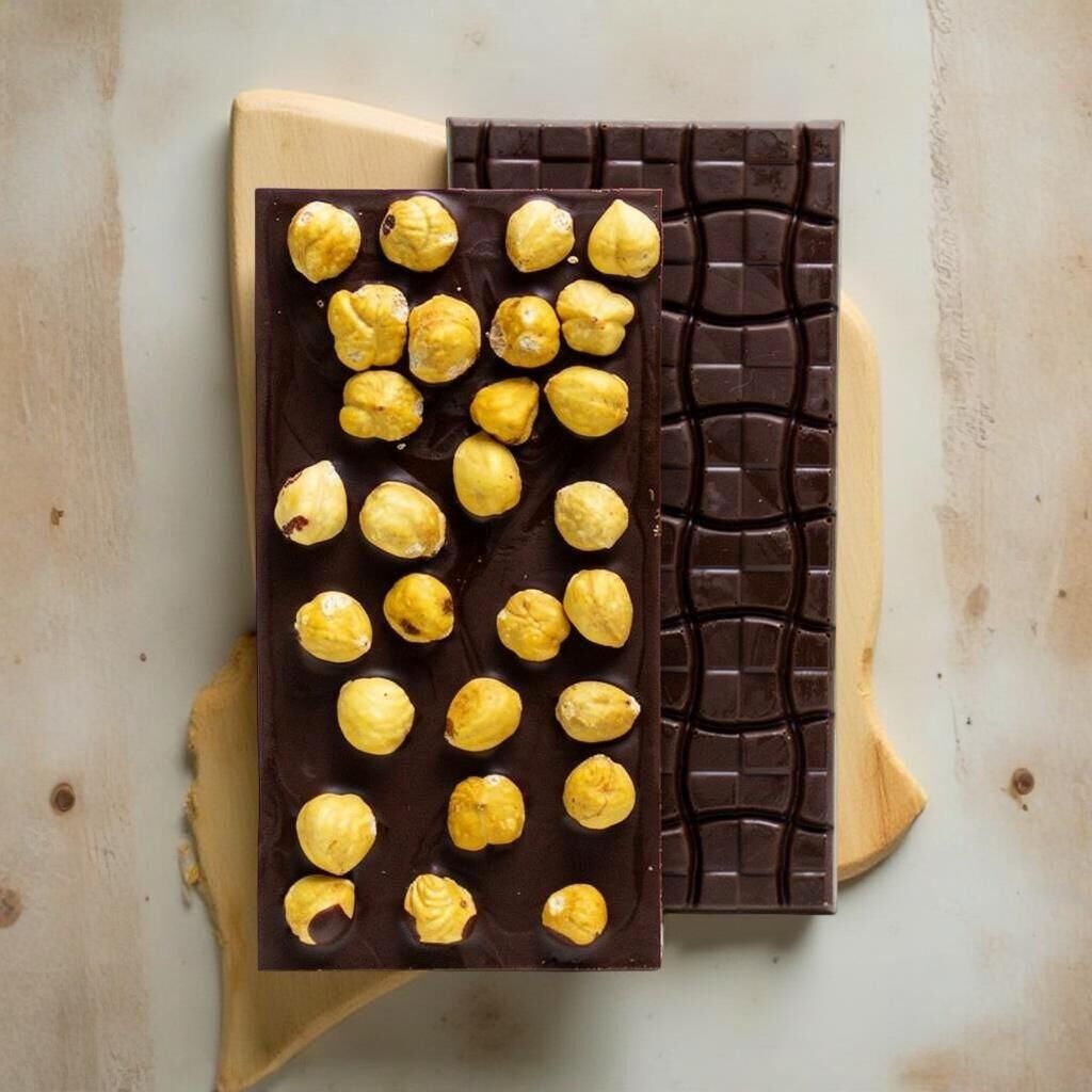 Dark Brown El Yapımı Fındıklı Bitter Tablet Çikolatası 100 Gr