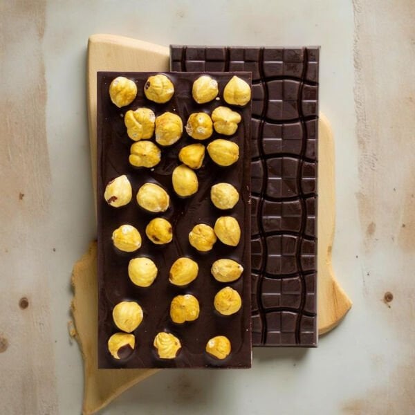 Dark Brown El Yapımı Fındıklı Bitter Tablet Çikolatası 100 Gr