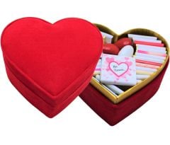 Dark Brown Kalpli Çikolata Kutusu - Küçük Boy Madlen ve Drajeli KN4