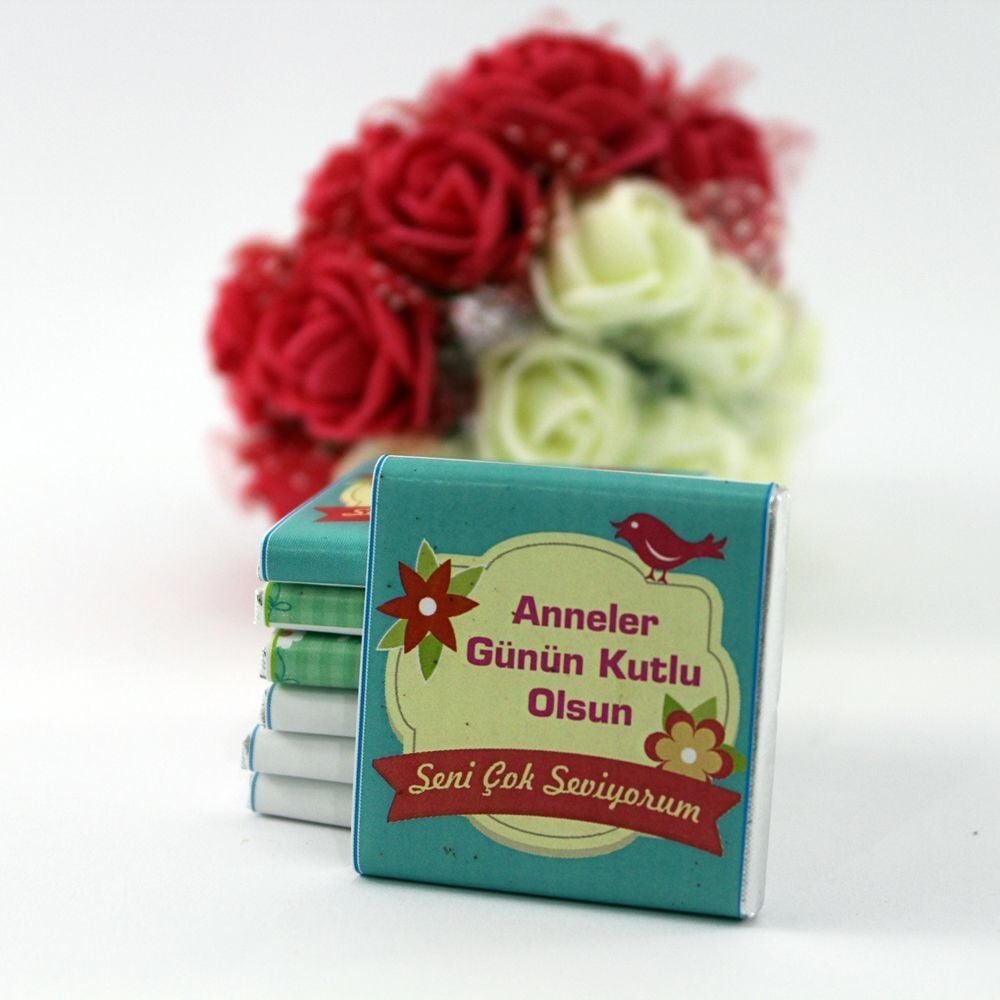 Dark Brown Madlen Çikolata - Anneler Günü Özel Mesajlı 72'li (Hediye Kutu)