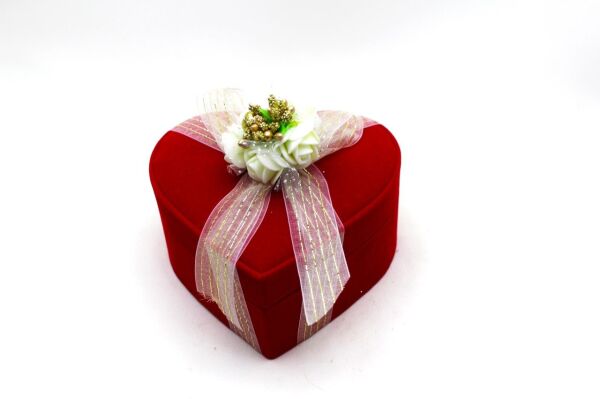 Dark Brown El Yapımı Spesiyel Küçük Boy Kalpli Çikolata Kutusu - KN4