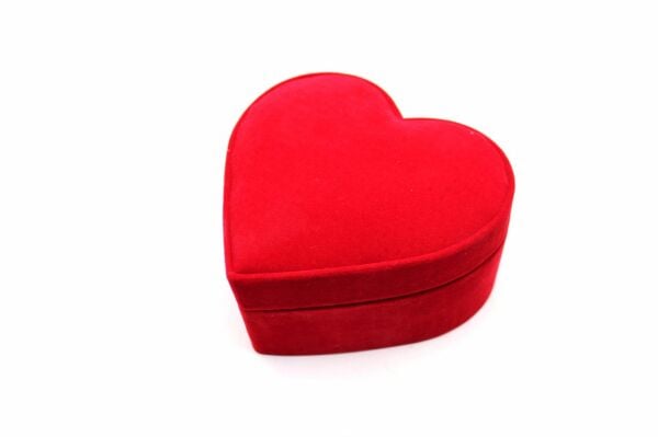 Dark Brown El Yapımı Sargılı Kalpli Çikolata Kutusu - Küçük Boy KN4