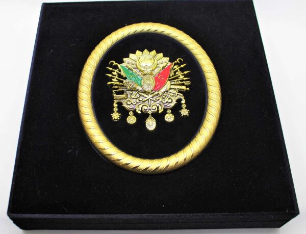 Dark Brown El Yapımı Tuğralı 36'lı Çerçeveli Çikolata Kutusu Spesiyal Çikolatalı