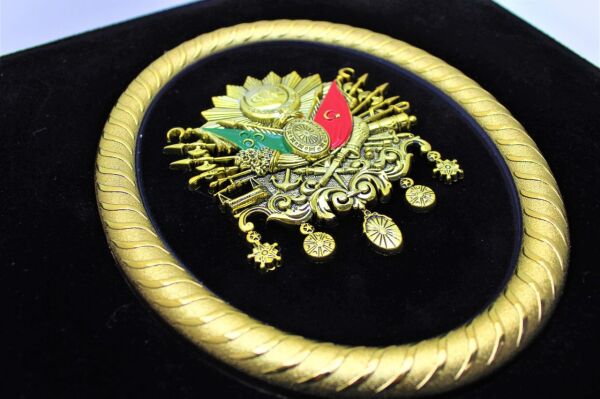 Dark Brown El Yapımı Tuğralı 36'lı Çerçeveli Çikolata Kutusu Spesiyal Çikolatalı