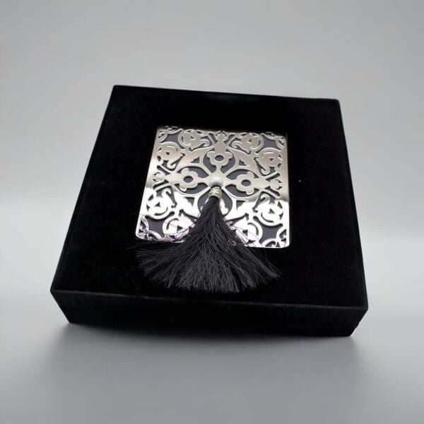 Dark Brown El Yapımı 36'lı Siyah Kadife Çikolata Kutusu - Özel Osmanlı Motifleri Spesiyal Çikolatalı