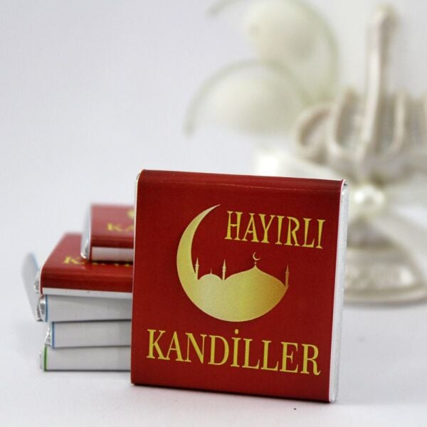 Dark Brown Kırmızı Kandil Yazılı Madlen Çikolatası 250'li (Koli)