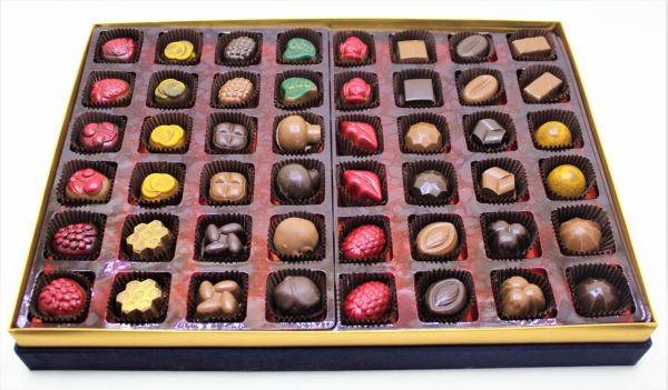 Dark Brown Su İbriği Çerçeveli Çikolata Kutusu Hediyelik Tablo Çikolata 48'li Spesiyal Çikolatalı
