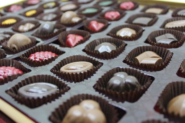 Dark Brown Su Matarası Çerçeveli Çikolata Kutusu Hediyelik Tablo Çikolata 48'li Sargılı Çikolatalı