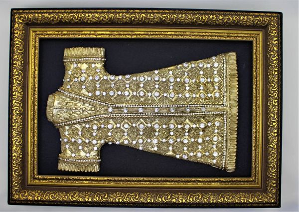 Dark Brown Kaftan Çerçeveli Çikolata Kutusu Hediyelik Tablo Çikolata 48'li Spesiyal Çikolatalı