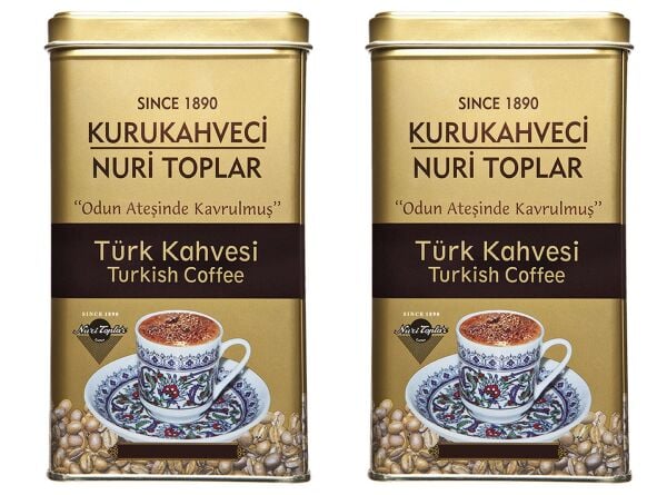 Nuri Toplar Türk Kahvesi - Kare Metal Kutuda 2x300 Gr
