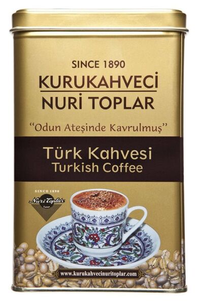 Nuri Toplar Türk Kahvesi - Kare Metal Kutuda 2x300 Gr