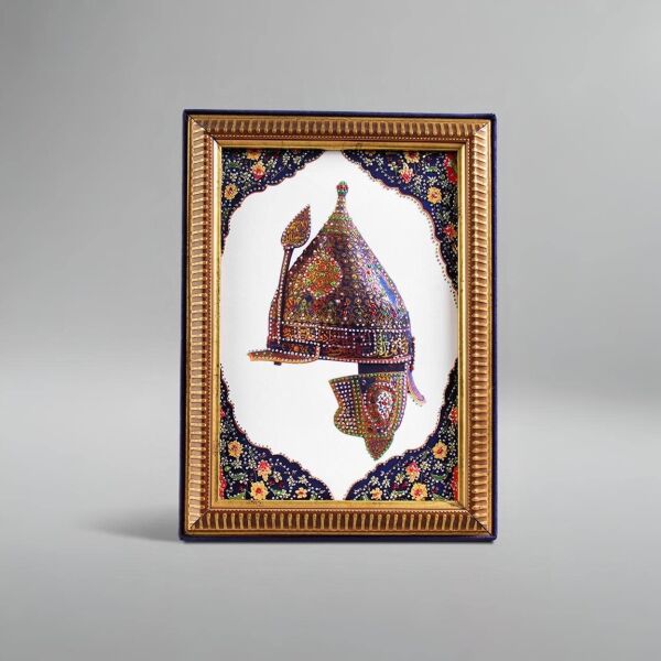 Dark Brown El Yapımı Osmanlı Motifli Miğfer Çerçeveli Çikolata Kutusu 36'lı Sargılı Çikolatalı