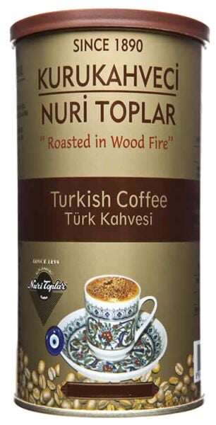 Nuri Toplar Türk Kahvesi - 250 Gr Yuvarlak Metal Kutu