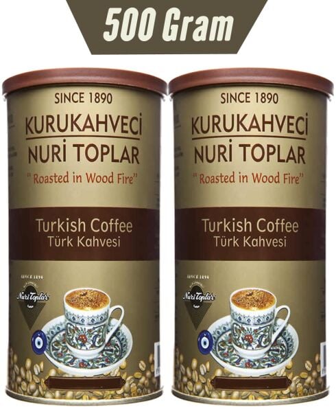 Nuri Toplar Türk Kahvesi - 2x250 Gr'lık Metal Kutuda