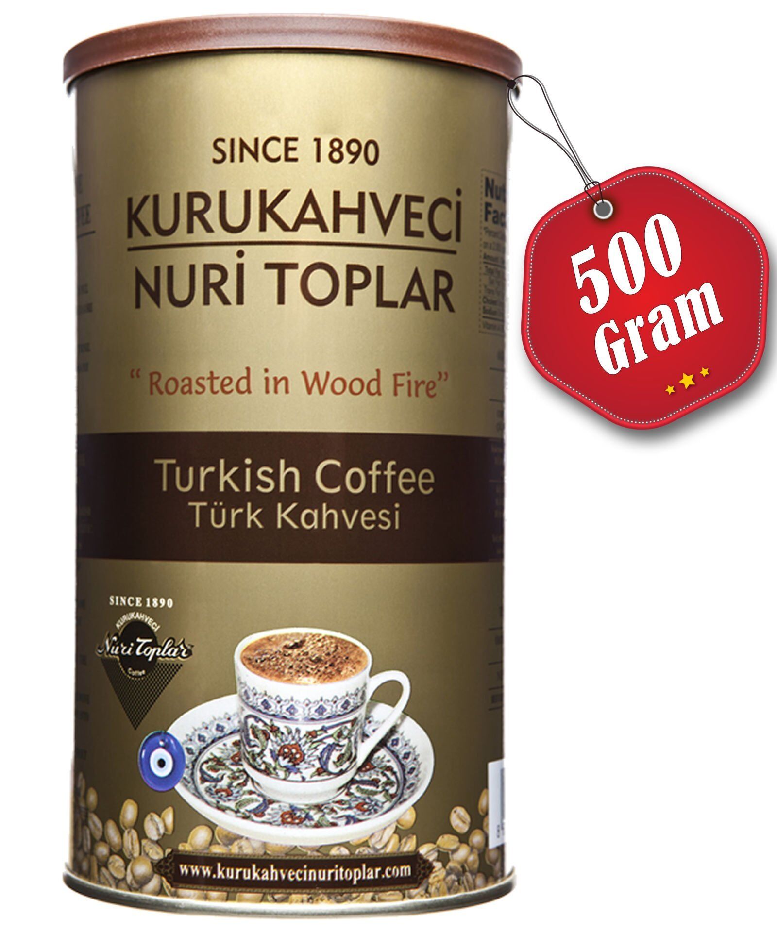 Nuri Toplar Metal Kutulu 500gr Türk Kahvesi