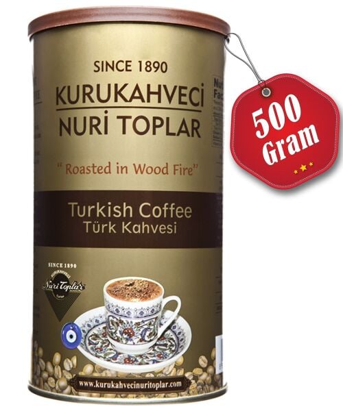 Nuri Toplar Metal Kutulu 500gr Türk Kahvesi