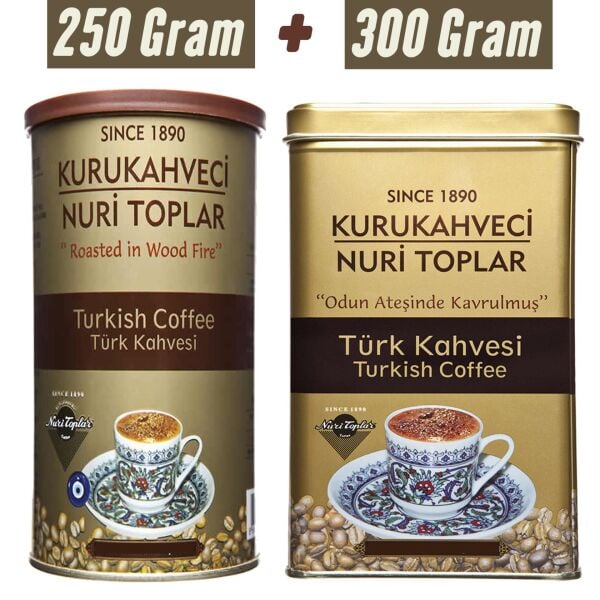 Nuri Toplar Özel Metal Kutu Türk Kahvesi - 2 Adet