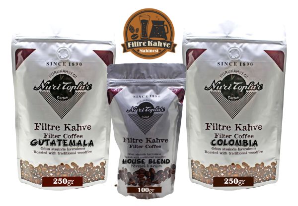 Nuri Toplar Filtre Kahve Colombia ve Guatemala House Blend
