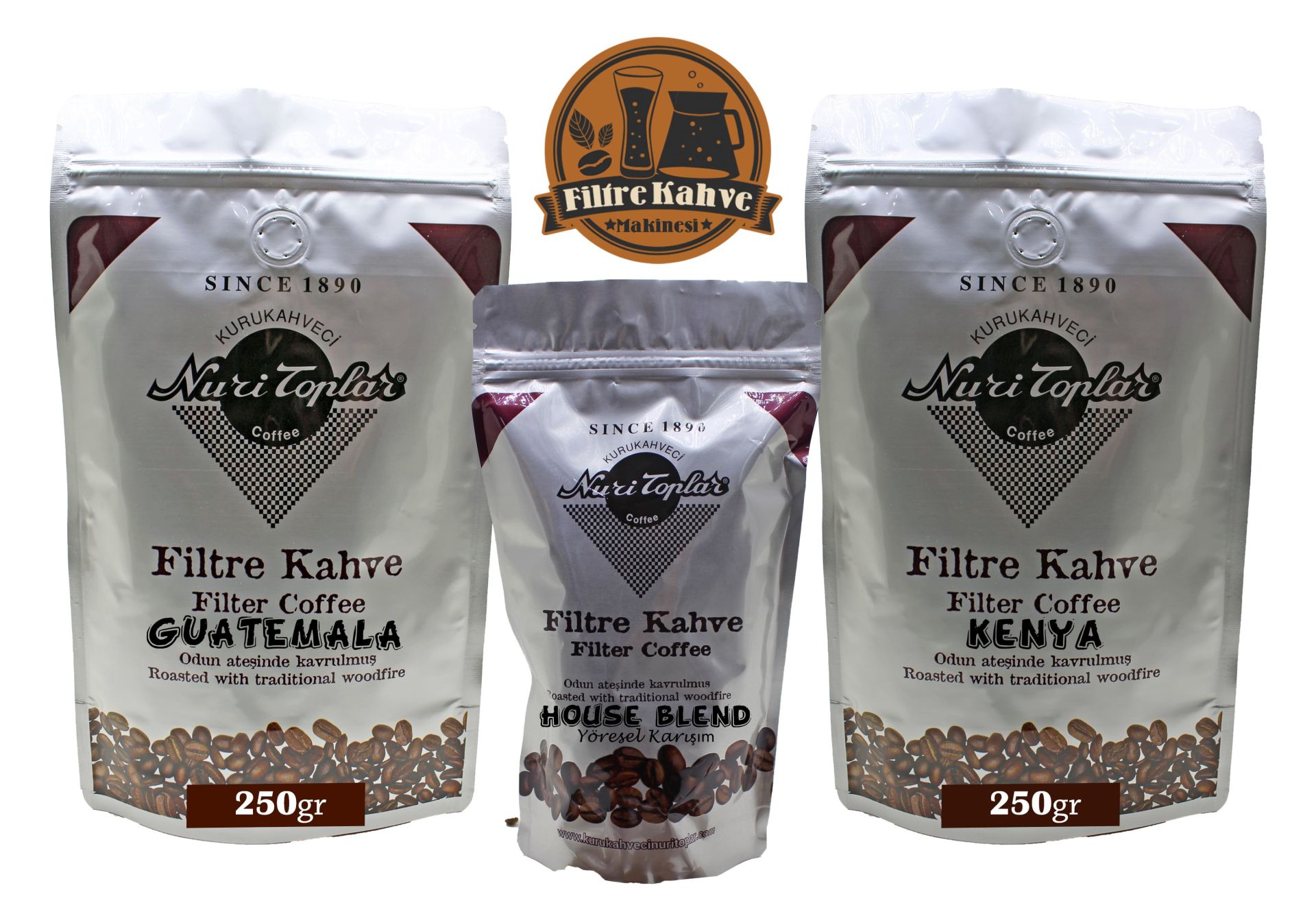 Nuri Toplar Filtre Kahve Kenya ve Guatemala House Blend