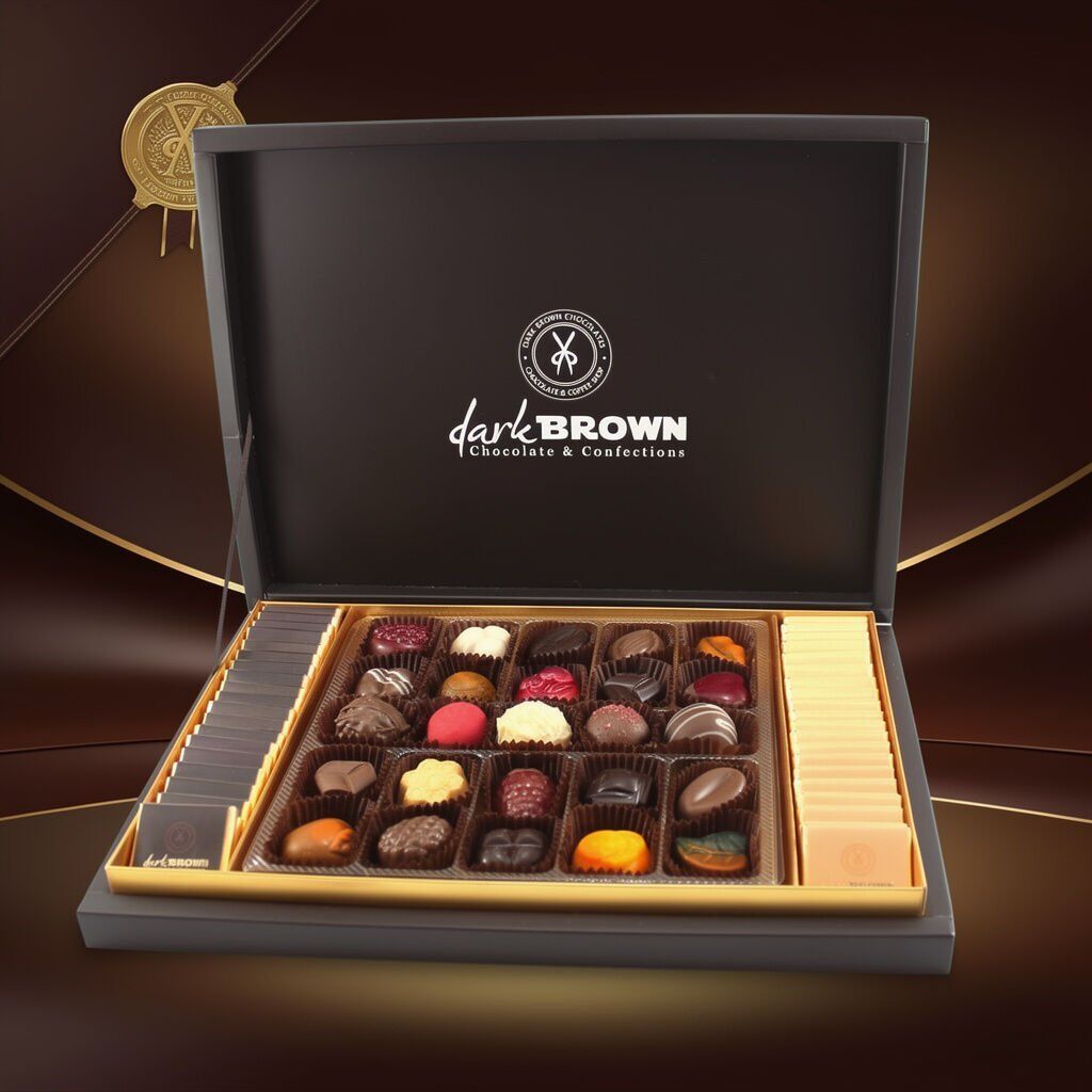 Dark Brown Karışık Spesiyel ve Madlen Hediyelik Çikolata 800 Gr