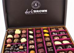 Dark Brown Hediyelik Çikolata 800 Gr Kutuda Karışık Spesiyel Çikolata
