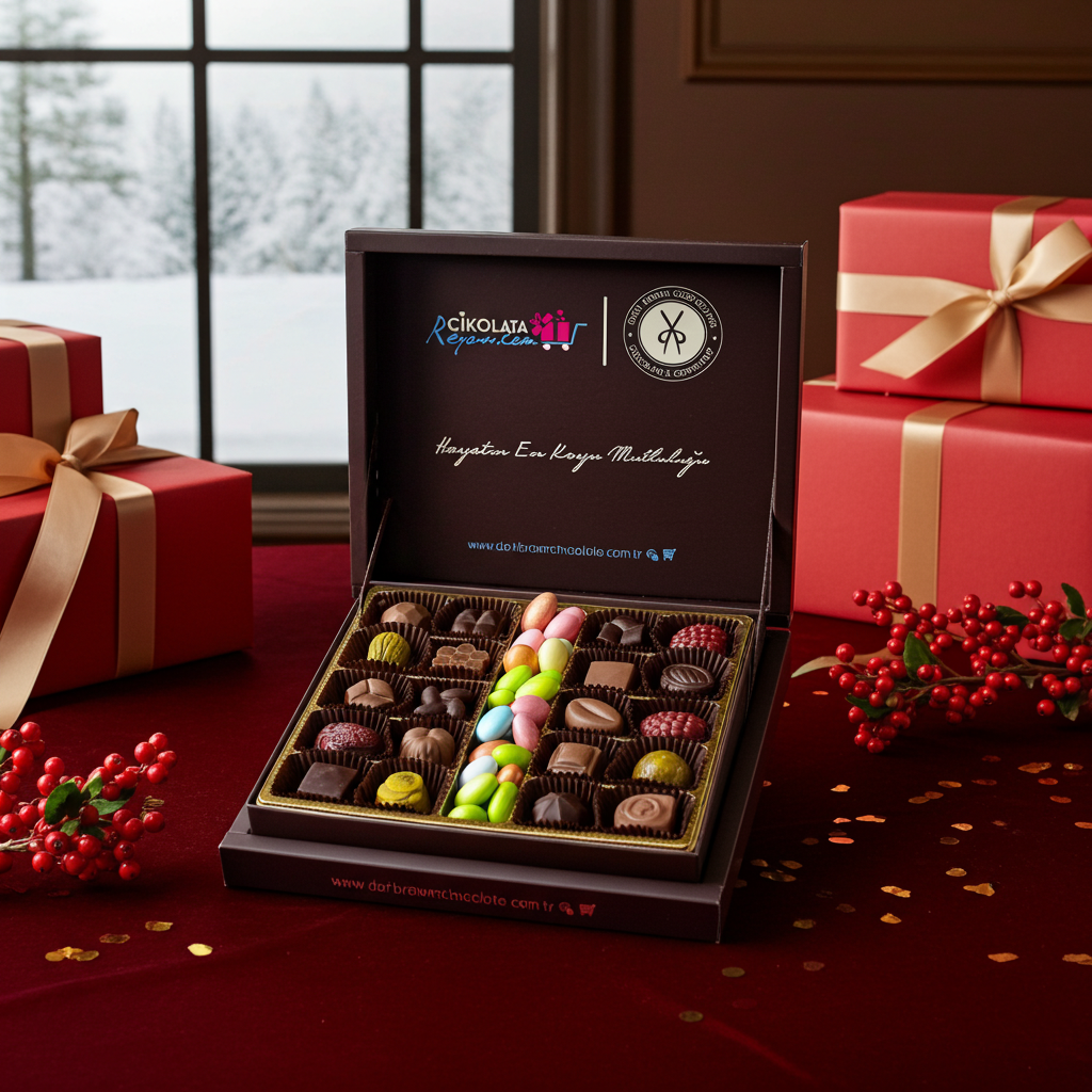 Dark Brown Karışık Spesiyel Çikolata - Özel Hediyelik 500 Gr Drajeli