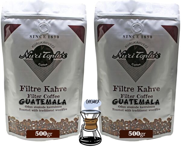 Nuri Toplar Odun Ateşinde Guatemala Hb EP Filtre Kahvesi 1 KG - Chemex