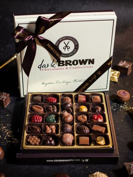 Dark Brown Hediyelik Karışık Spesiyel Çikolata - 500 Gr Kutu