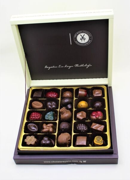 Dark Brown Hediyelik Karışık Spesiyel Çikolata - 500 Gr Kutu